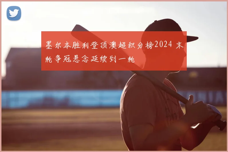 墨尔本胜利登顶澳超积分榜2024 末轮争冠悬念延续到一轮